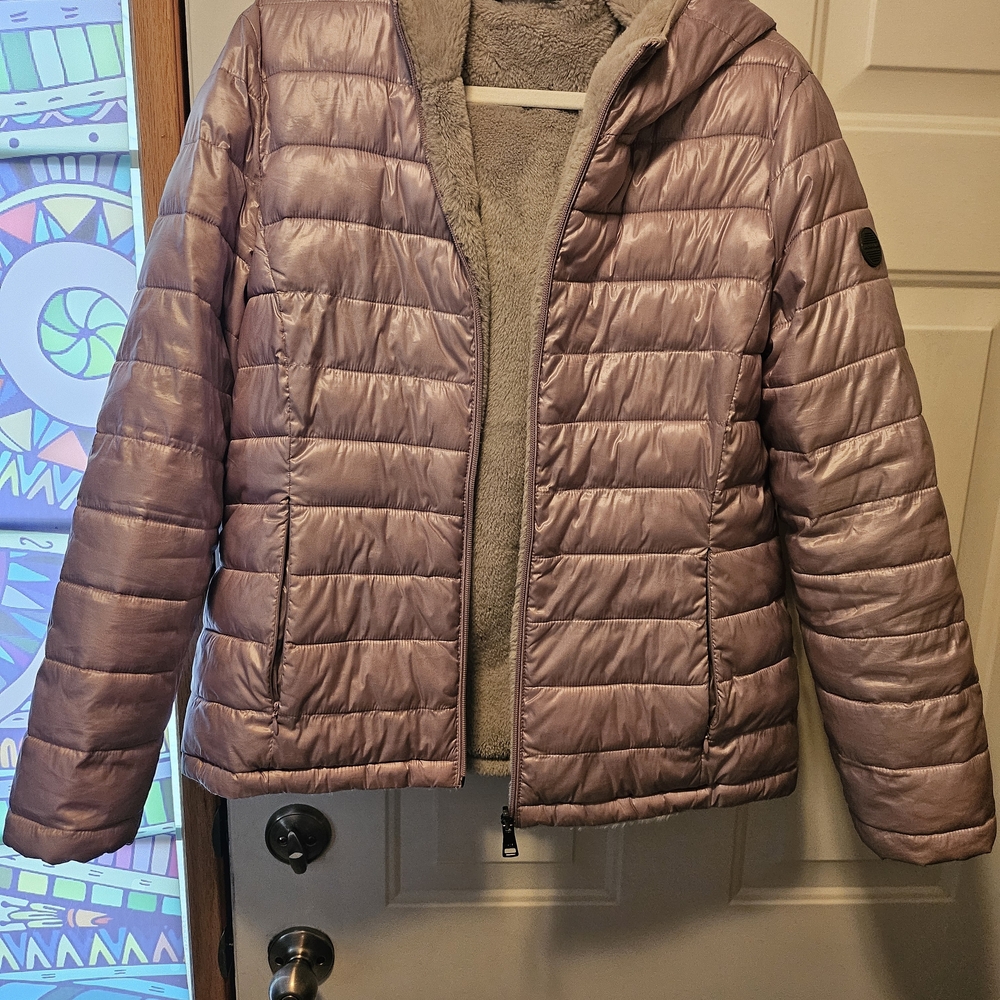 Women's Purple Puffer Jacket